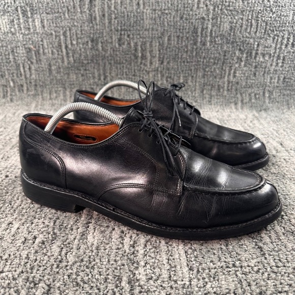 Allen Edmonds Bradley Black Leather Split Toe Oxford Dress Shoes Men US 10 D